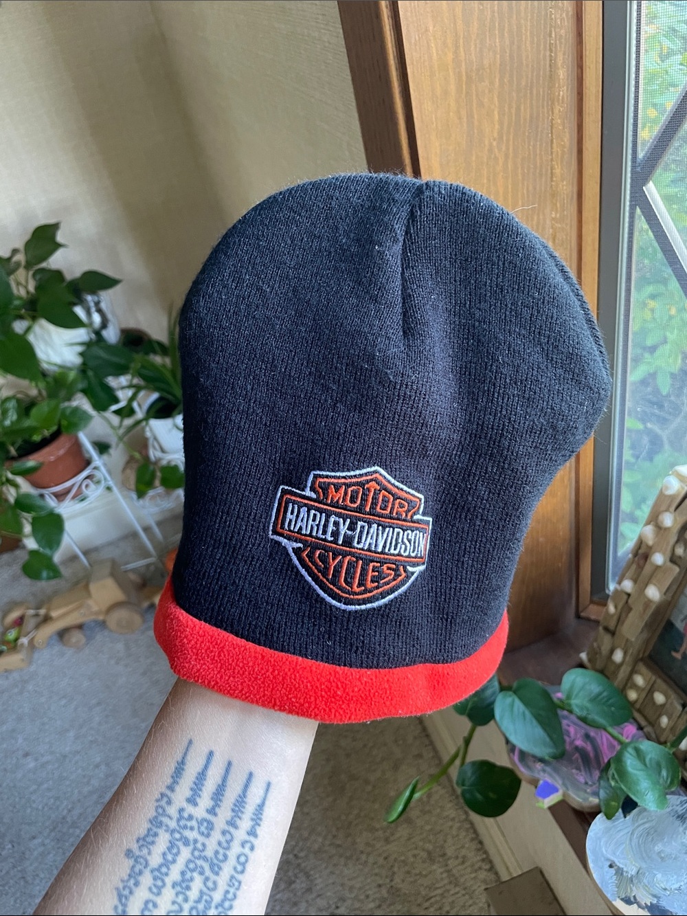 Harley-Davidson Fleece Lined Winter Beanie Hat OSFA